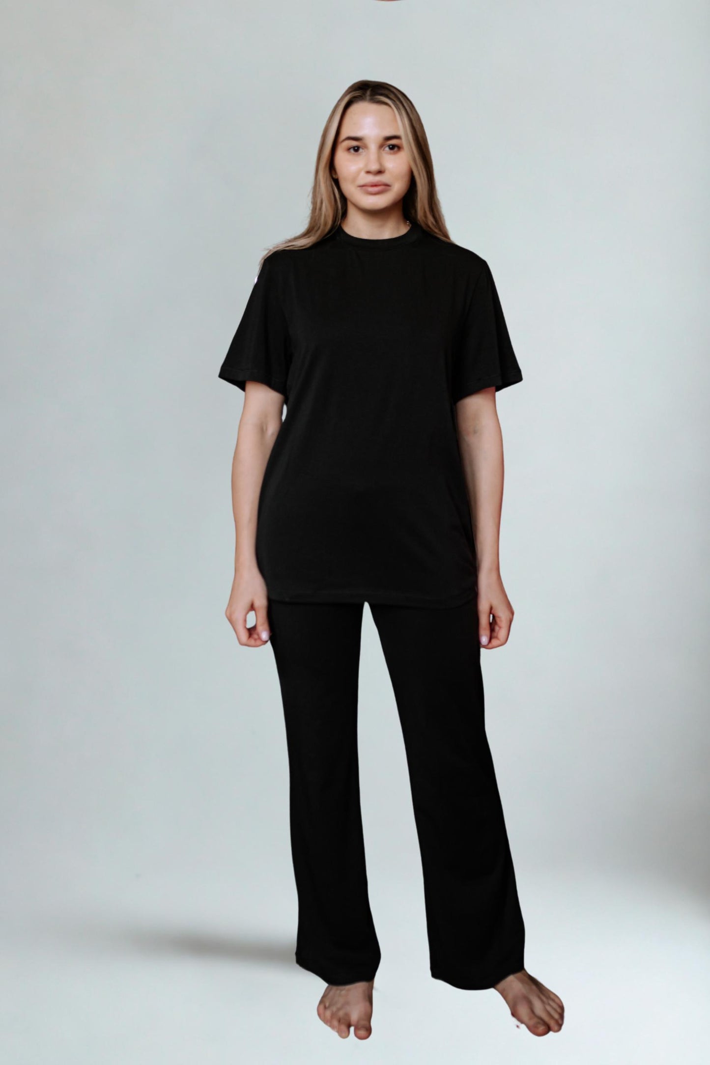 Goddess Gaia Short Sleeve Set Black