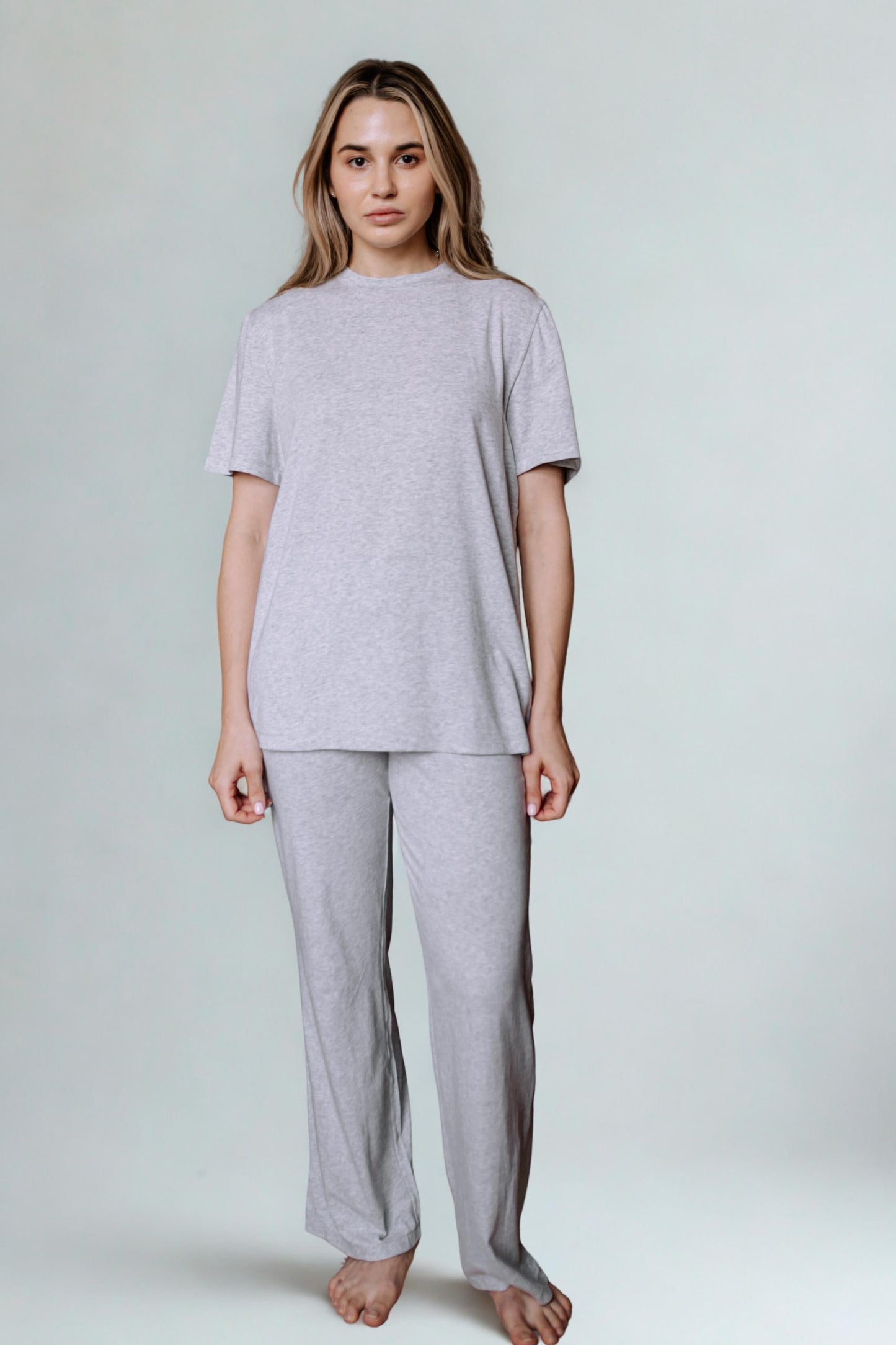 Goddess Gaia Short Sleeve Set Grey